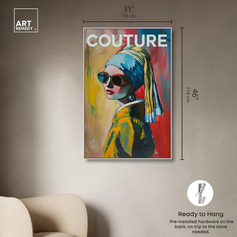 Pearl Earring Cover Canvas by Art Remedy