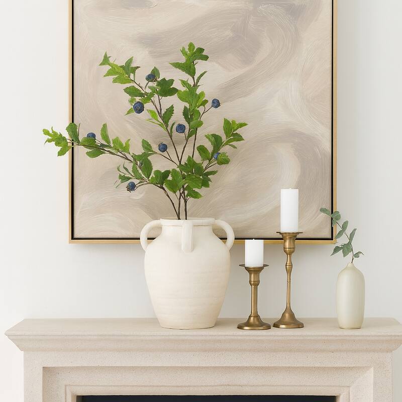 Sagebrook Home Multi Handle Jug, Black/White