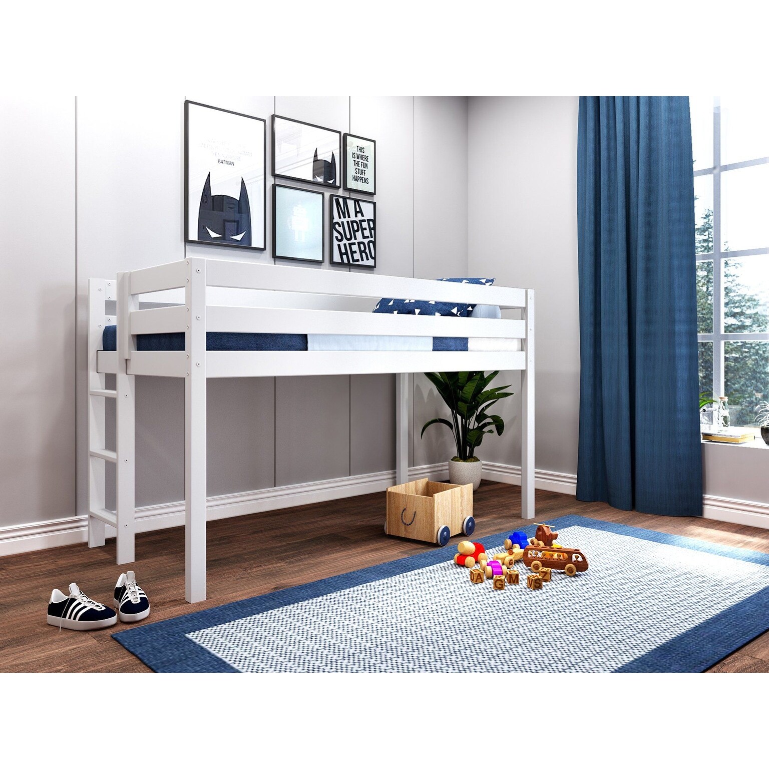 Ackerly twin low loft bed new arrivals