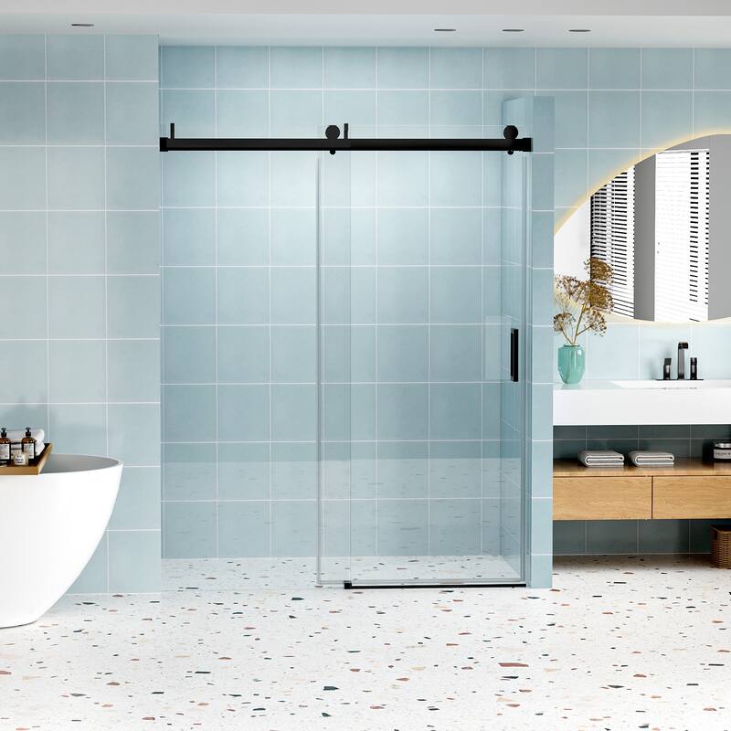 60" x 76" Single Sliding Frameless Soft-closing Shower Door - 60" x 76"