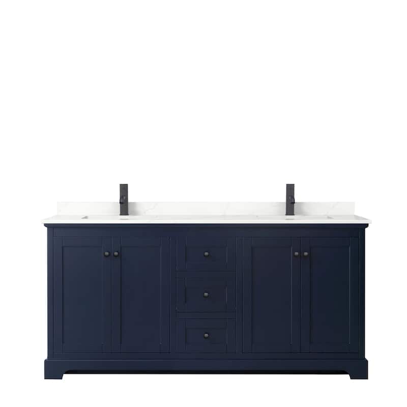 Avery 72-inch Double Vanity, Quartz Top