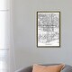 preview thumbnail 10 of 10, iCanvas "Phoenix Minimal Urban Blueprint Map" by Hubert Roguski Framed