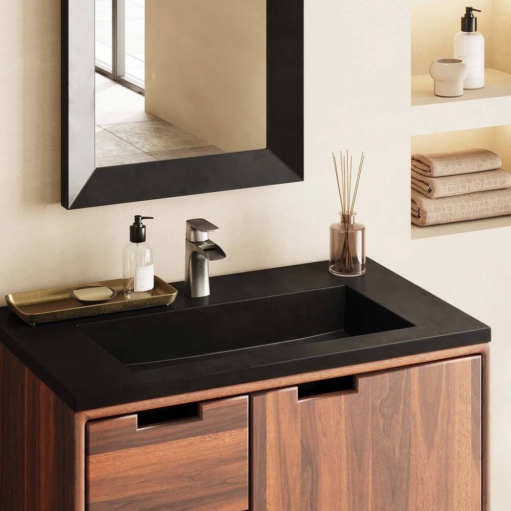 Capistrano 36.5-inch Concrete Vanity Top with Integral Trough Sink