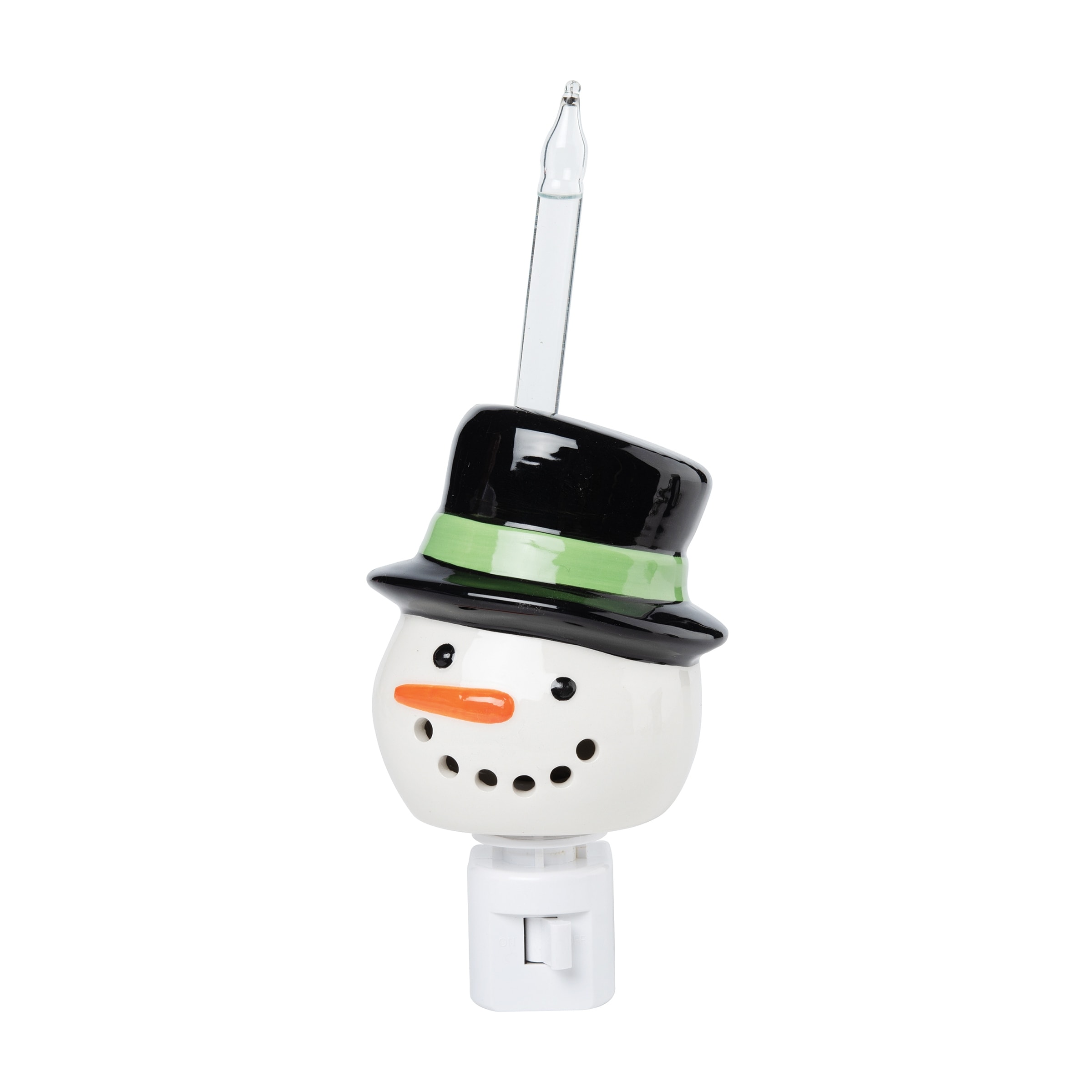 Snowman Bubble Night Light - White