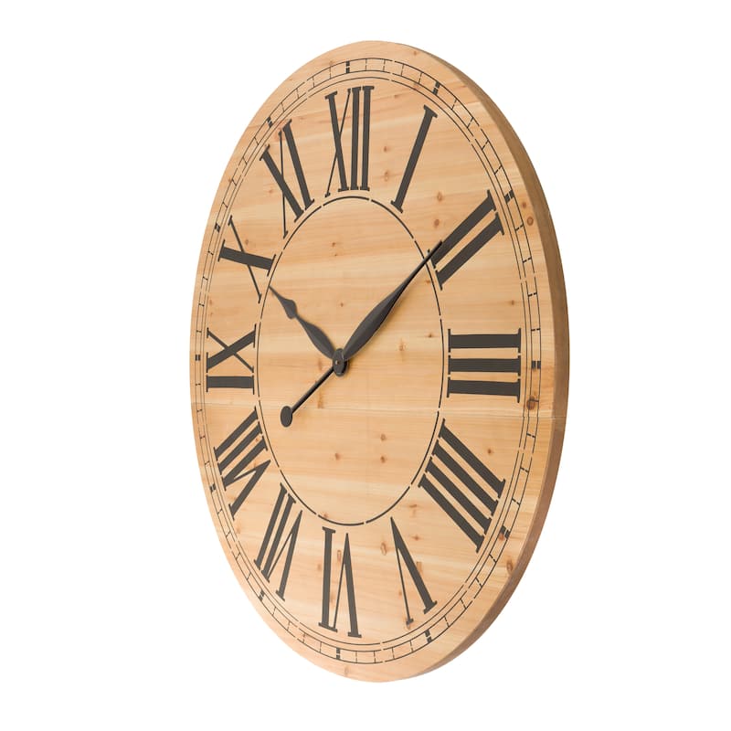 The Gray Barn Oversize Shiplap Wall Clock