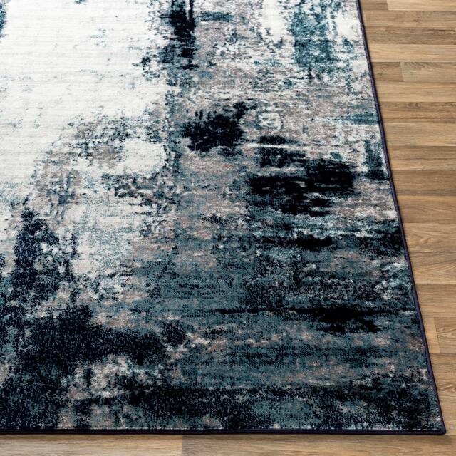 Cooke Industrial Abstract Area Rug