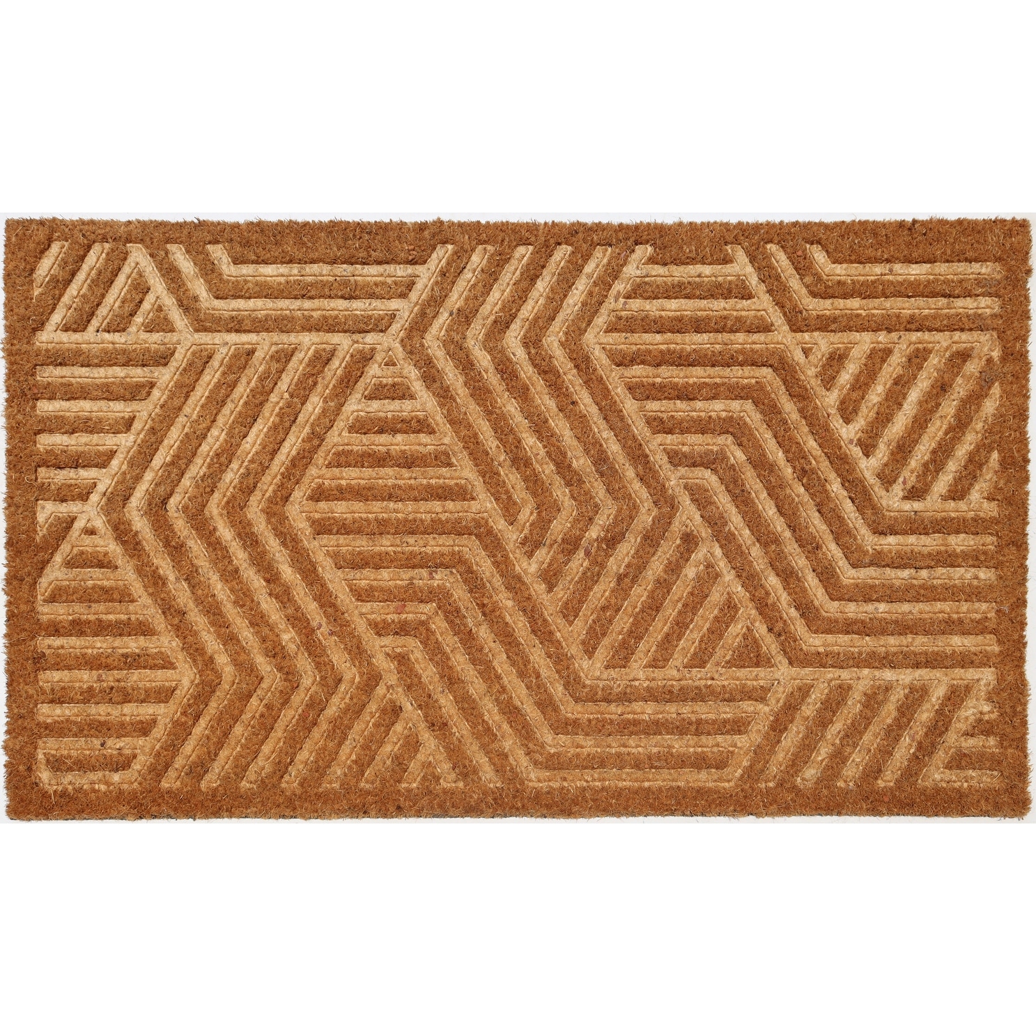 Embossed Graphics Outdoor Coir Non Skid Doormat