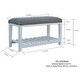 Wood Bench With Shelf (Nautica) - Bed Bath & Beyond - 34653775