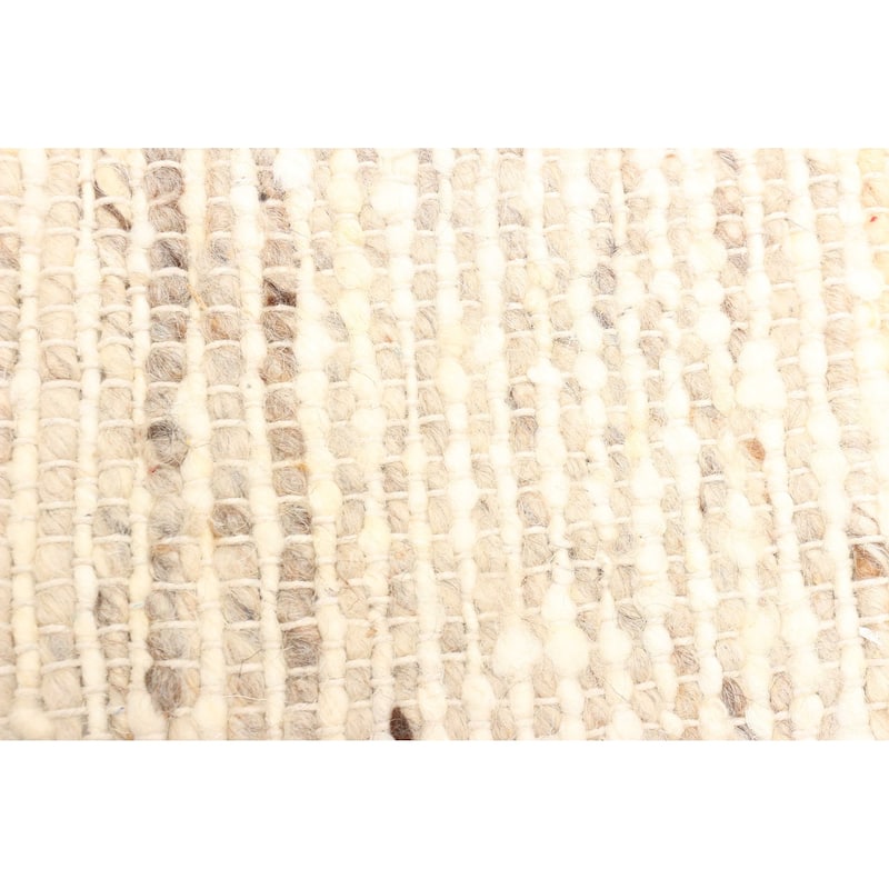 ECARPETGALLERY Braid weave Sienna Tan Wool Rug - 5'2 x 7'7