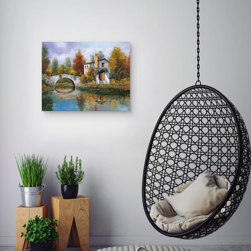 Paesaggio Pastellato by Guido Borelli Canvas Art Print