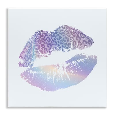 Stupell Glam Patterned Kiss Wall Plaque Art Design By Kim Allen