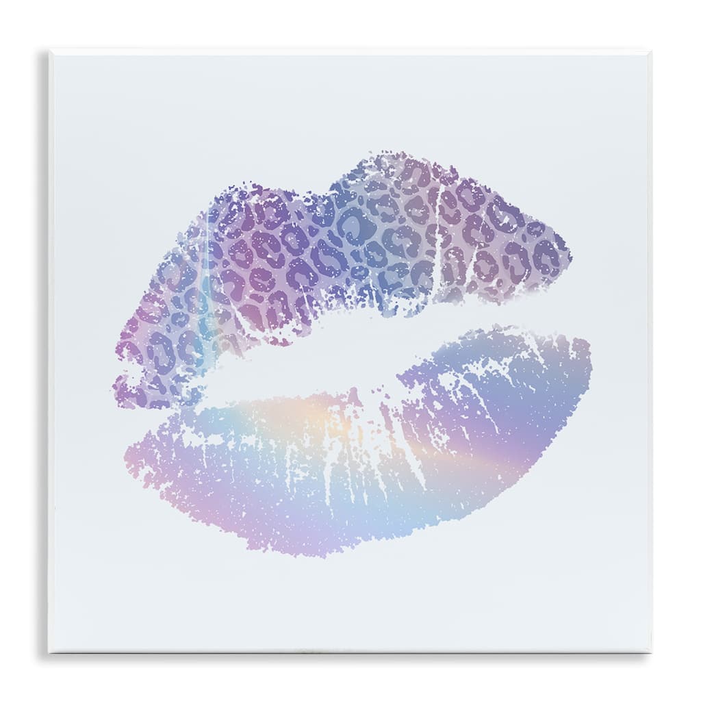 Stupell Glam Patterned Kiss Wall Plaque Art Design By Kim Allen