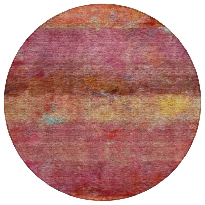 Machine Washable Indoor/ Outdoor Contemporary Ombre Chantille Rug