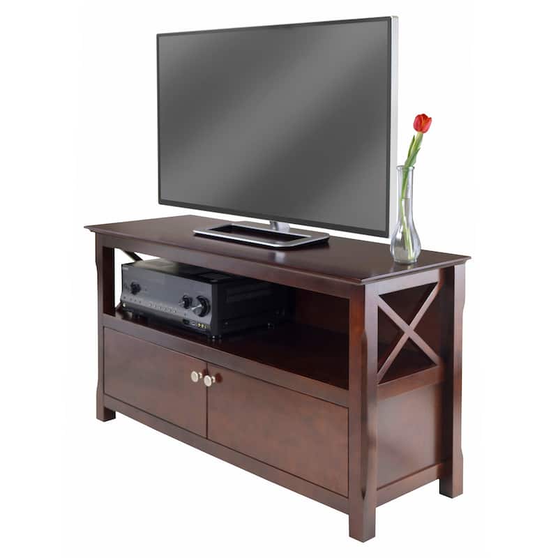 Xola TV Stand, Cappuccino - 44.02 x 15.94 x 24.02 inches