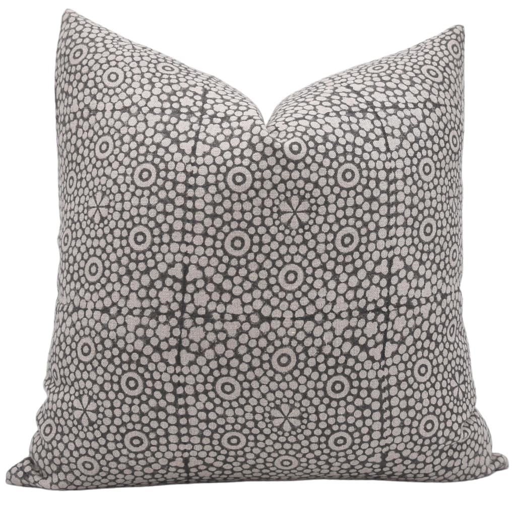 Fabdivine Linen Bohemian Block print pillow Cover