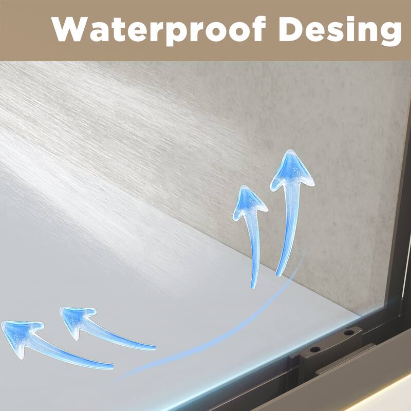 Aluminum Frame Double Sliding Shower Door