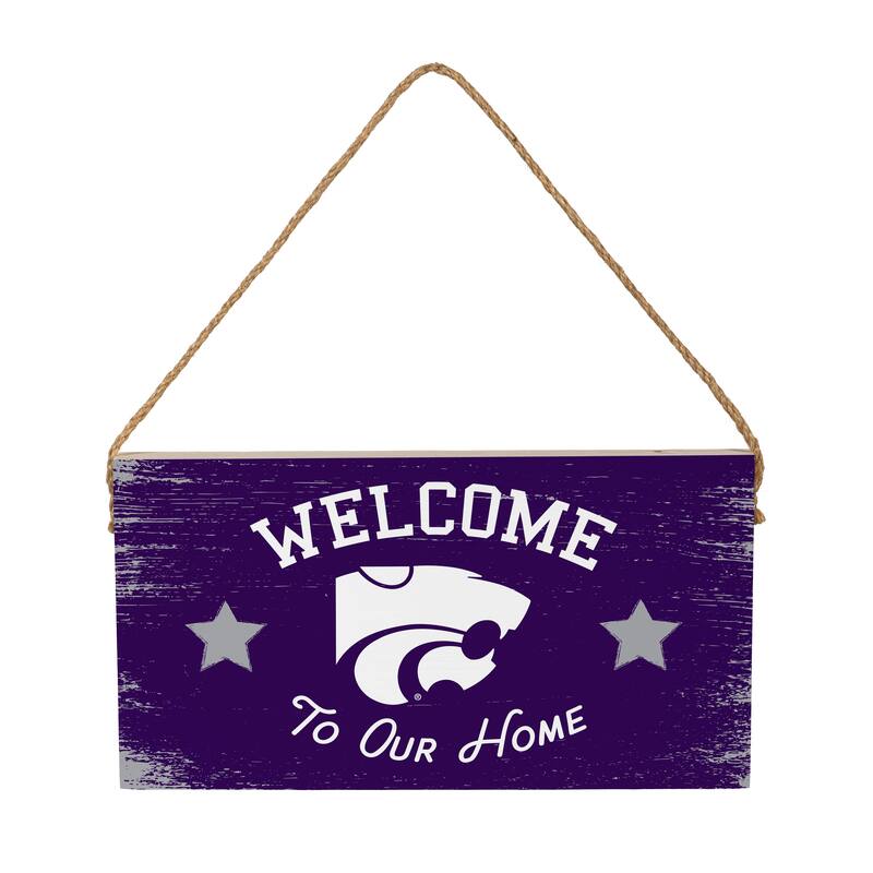 Kansas State University Wooden Door Decor Wall Sign - Multi-Color