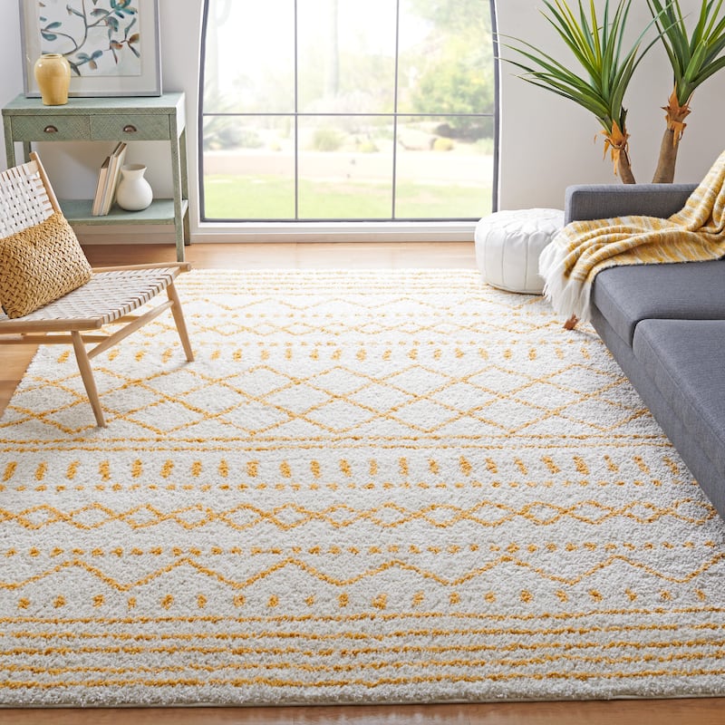 SAFAVIEH Arizona Shag Lotta Moroccan 1.2-inch Thick Rug