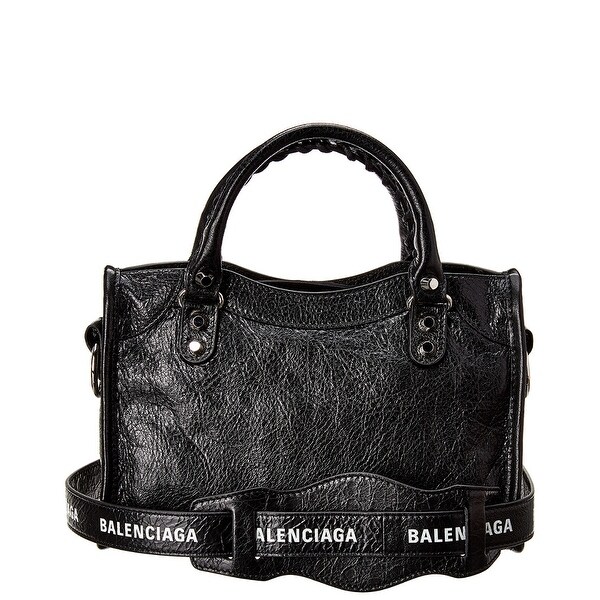 balenciaga logo shoulder strap