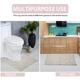 Home Weavers Bellflower Collection Absorbent Cotton Machine Washable Bath Rug
