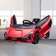 preview thumbnail 11 of 9, Lamborghini SIAN Licensed Kids Ride-On Car, 12V Electric Sports Car with Remote Control, Music, Headlights & Horn - Red