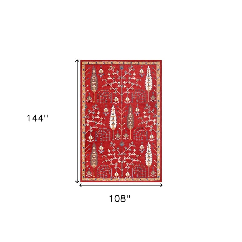 Dahoy Hand Tufted Floral Traditional Area Rug By HomeRoots