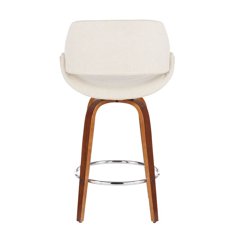 Carson Carrington Svellingen 26" Fixed-Height Counter Stool with Round Chrome Footrest (Set of 2)