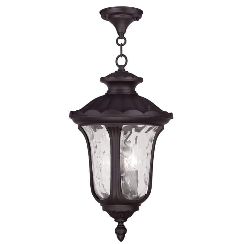 Livex Lighting Oxford 3 Light 11" Wide Outdoor Pendant - Bronze