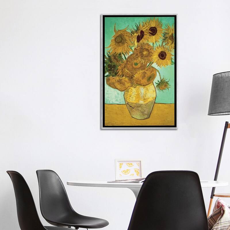 iCanvas "Sunflowers (Third Version), 1888" by Vincent van Gogh Framed
