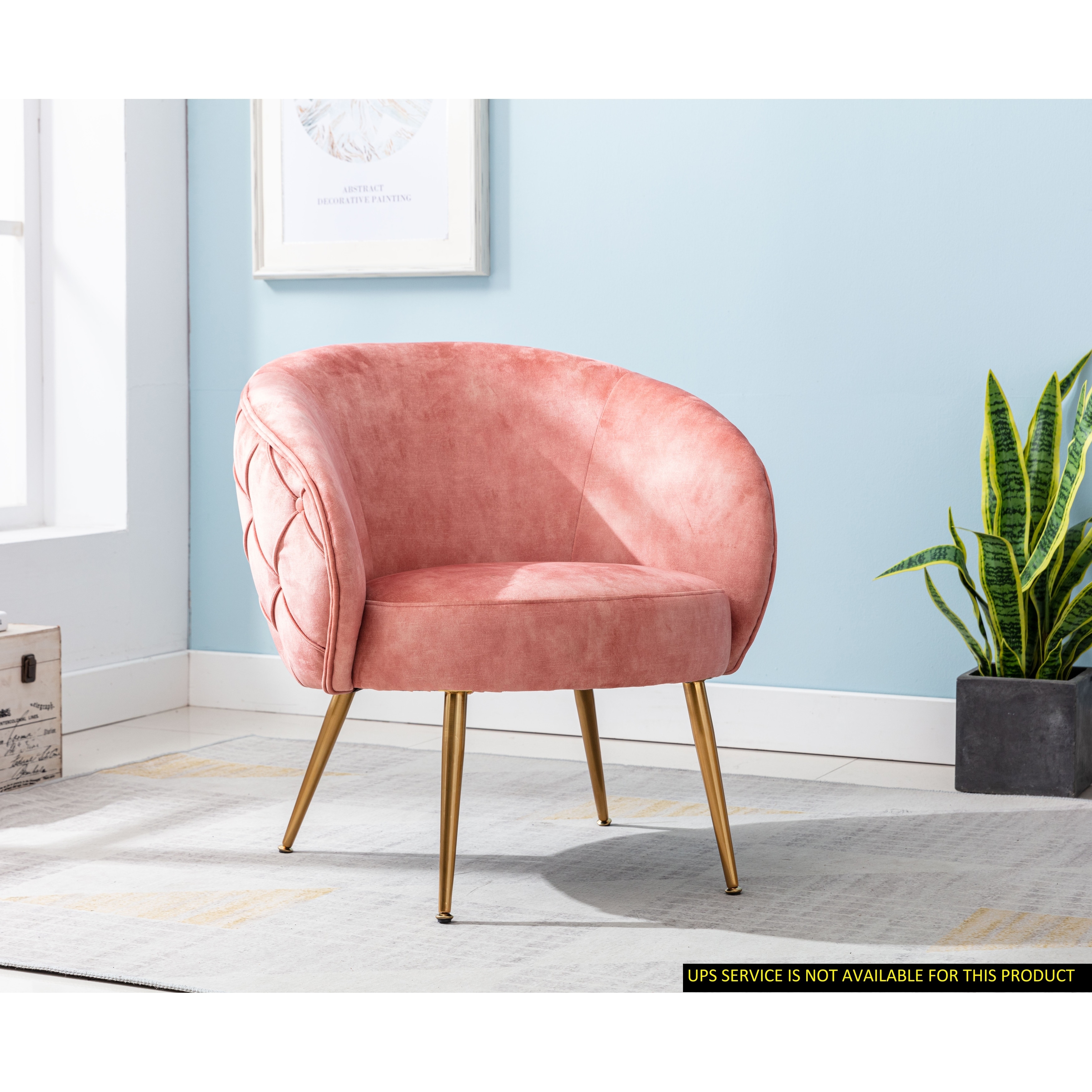 Gorgeous Living Room Accent Chair 1pc Button Tufted Back Covering
