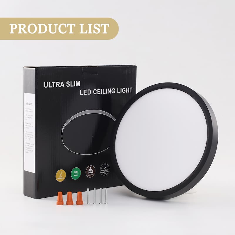 Modern 9.06-inch Round LED Flush Mount Ceiling Lighting for Hallway Bedroom