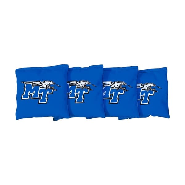slide 2 of 3, Middle Tennessee State University Blue Raiders Blue Cornhole Bags All-Weather Resin Filled