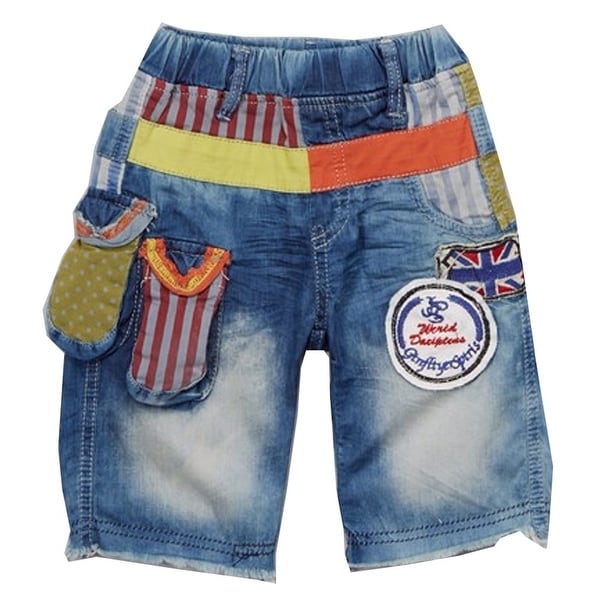 baby boy black denim shorts