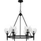 preview thumbnail 2 of 7, Shea 6-Light Matte Black Chandelier