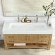 preview thumbnail 21 of 32, Vera Rectangular White Composite Stone Console Bathroom Vanity Sink