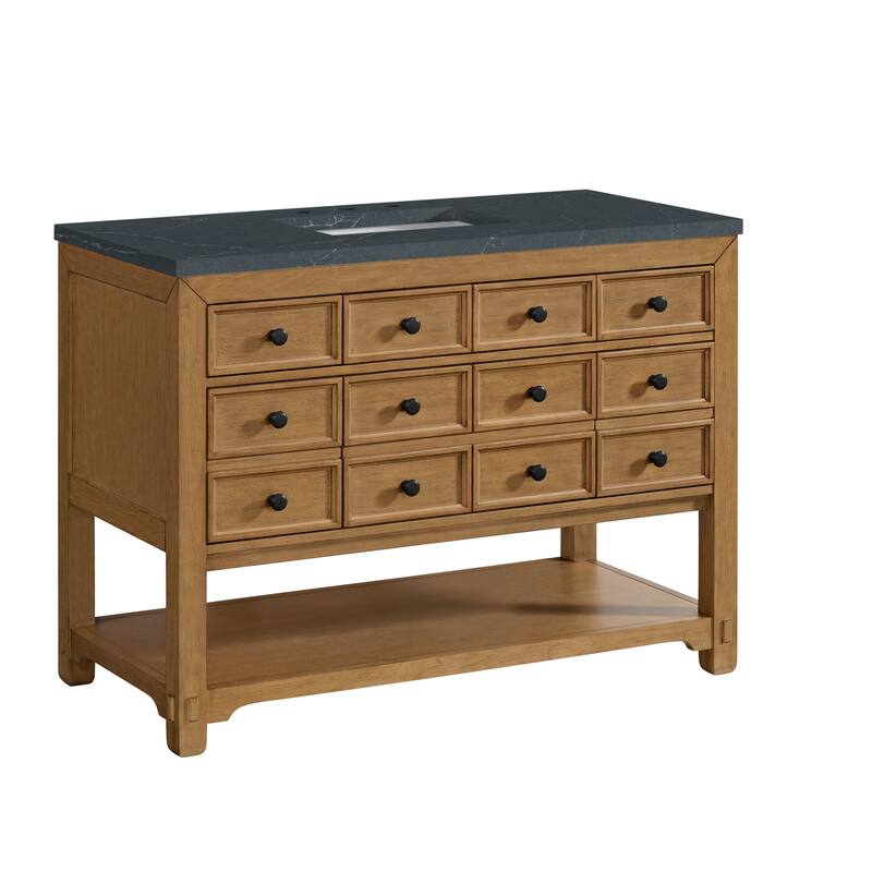 Malibu 48" Single Vanity, Amber Birch