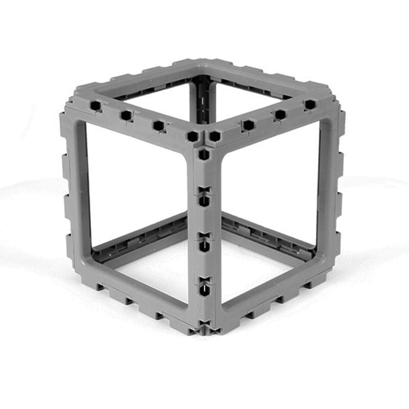 Void Modular Cube – 10-Cube Set -  Solid Structural Blocks for Furniture & Décor|Grey