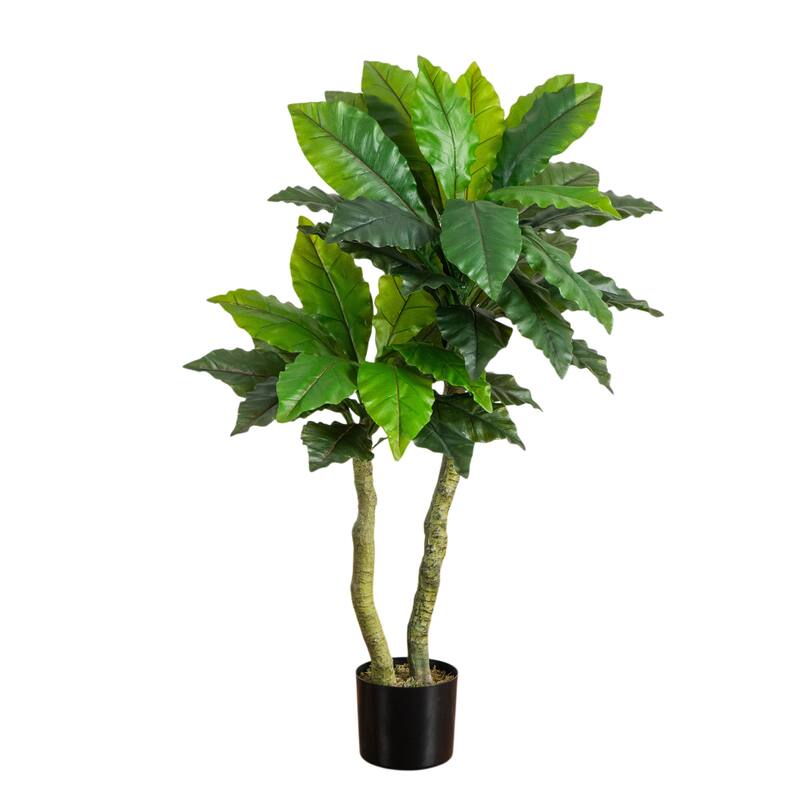 4-ft UV Resistant Artificial Bird Nest Fern Tree (Indoor/Outdoor) - Green