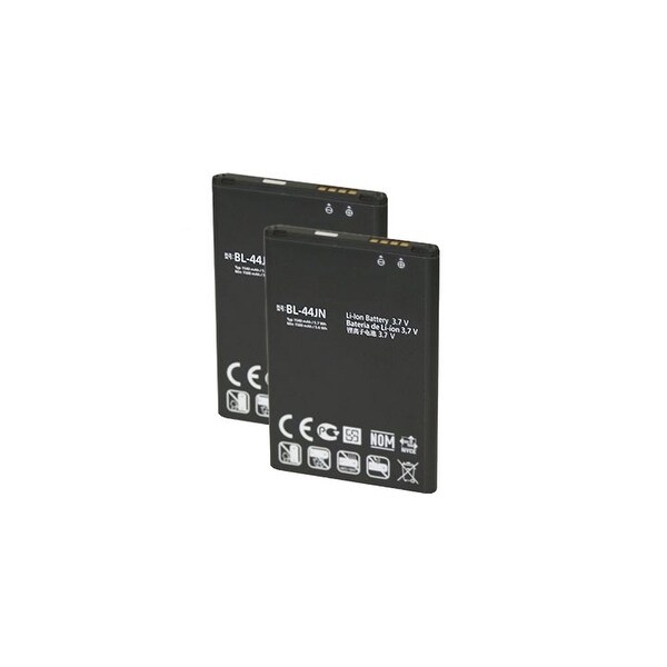 Replacement Battery For LG Connect 4G Metro PCS Mobile Phones - BL-44JN (1500mAh, 3.7V, Li-Ion) - 2 Pack