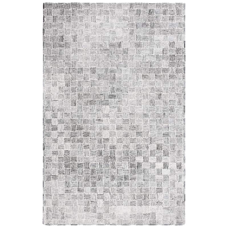 SAFAVIEH Handmade Micro-Loop Courteney Transitional Wool Rug
