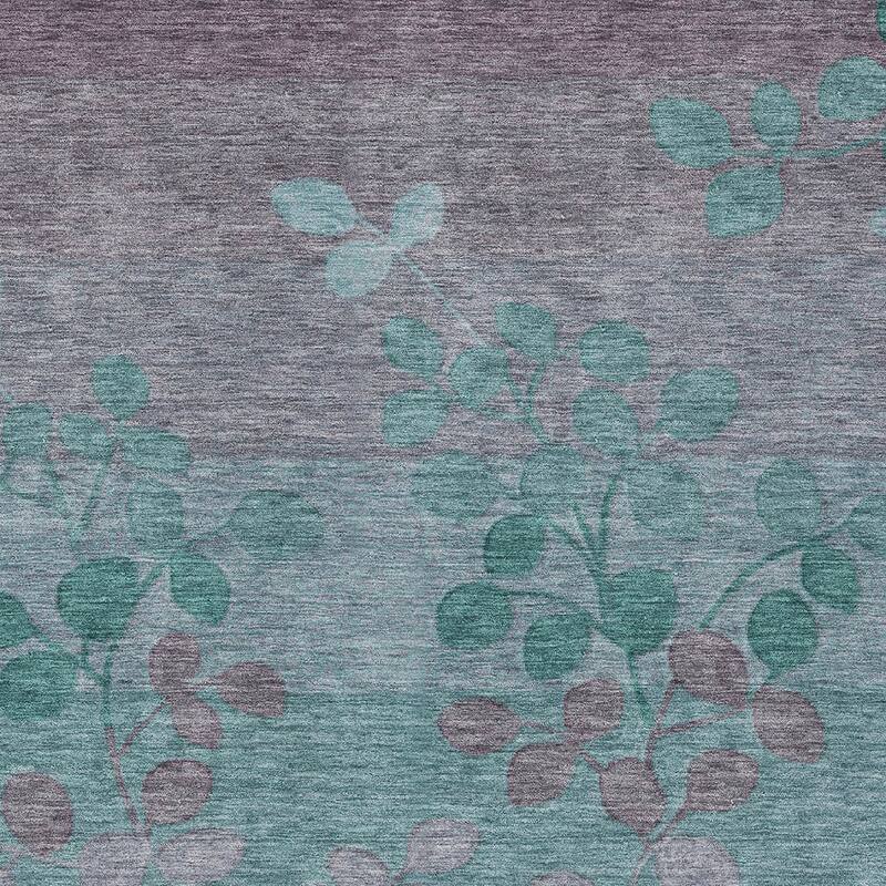 HomeRoots Floral Transitional Rectangle Outdoor Rug