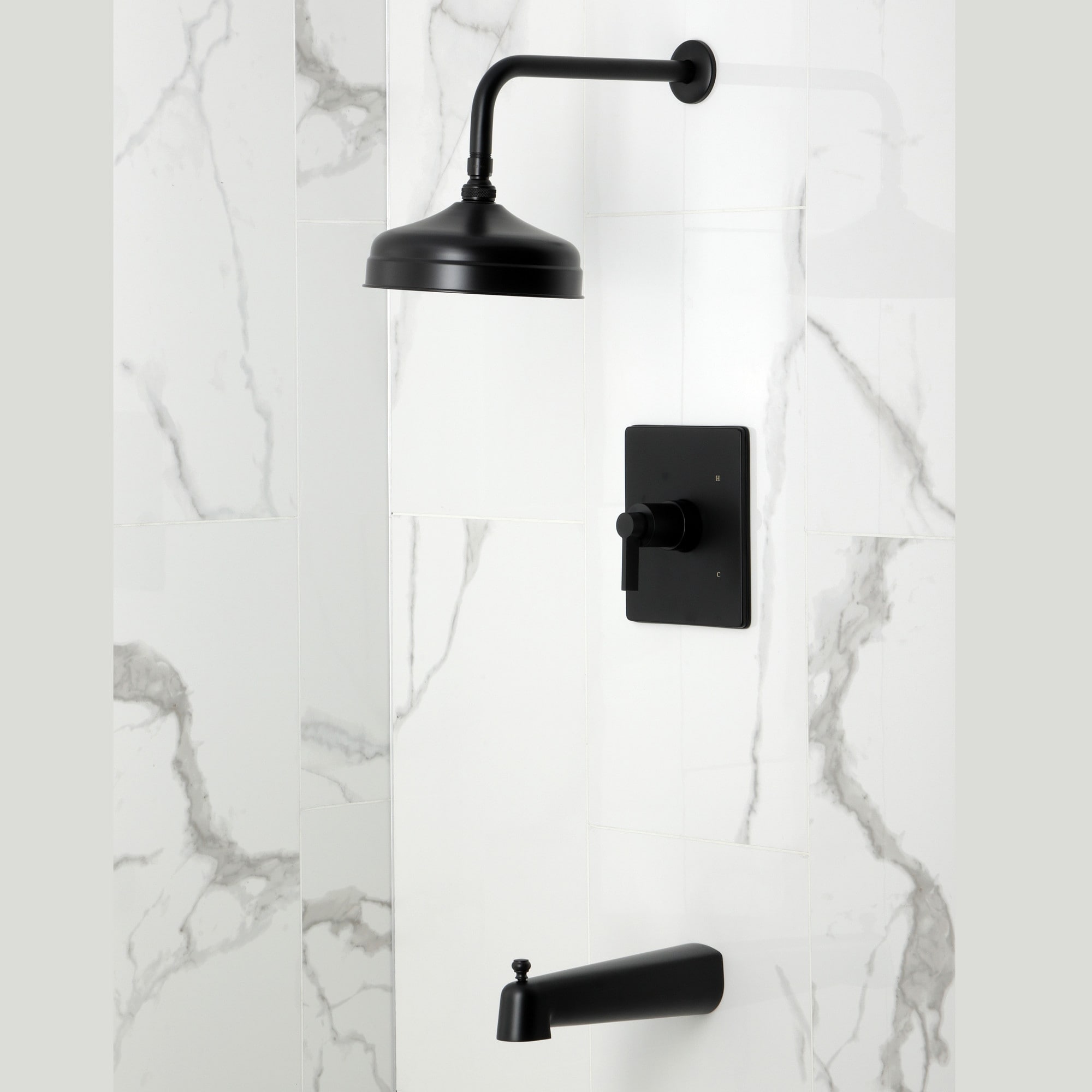 Kingston Brass NuvoFusion Single-Handle Pressure Balanced Tub and Shower Faucet