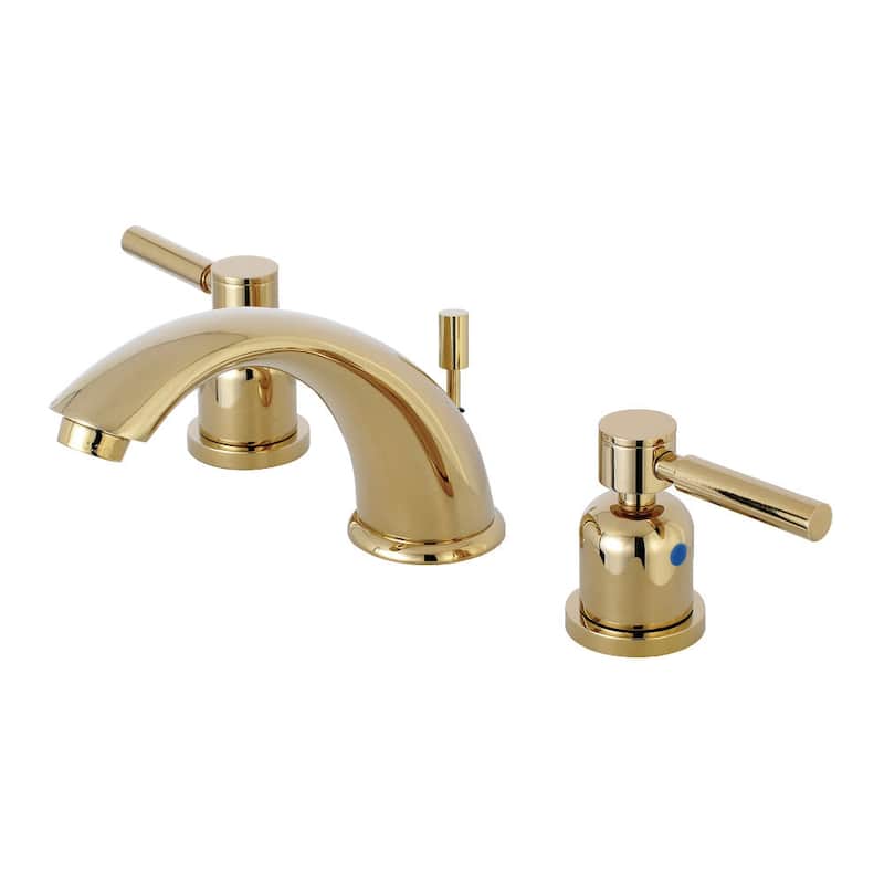 Kingston Brass Concord 1.2 GPM Widespread Bathroom Faucet with Metal - Polished Brass