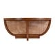 preview thumbnail 3 of 6, Bali Breeze 42 in. Round Wood and Mesh Woven Coffee Table