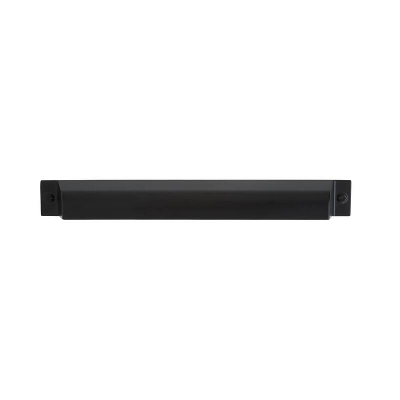 Cup Pulls Collection 7 in (178 mm) Center-to-Center Flat Black Cabinet Cup Pull - 10 Pack