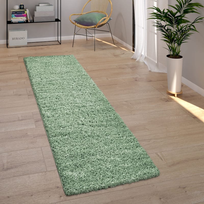 Plain Shag Rug For Living Room or Bedroom in pastell colors