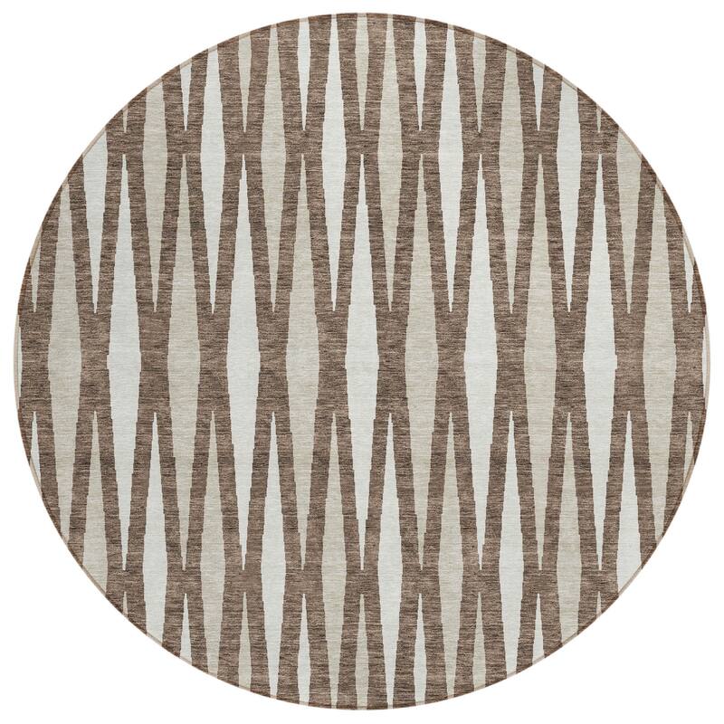 HomeRoots Geometric Transitional Rectangle Outdoor Rug