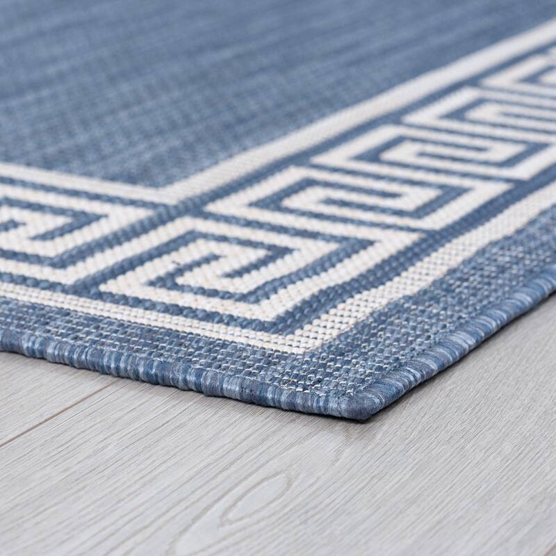 Exo Coastal Border Indoor/Outdoor Area Rug