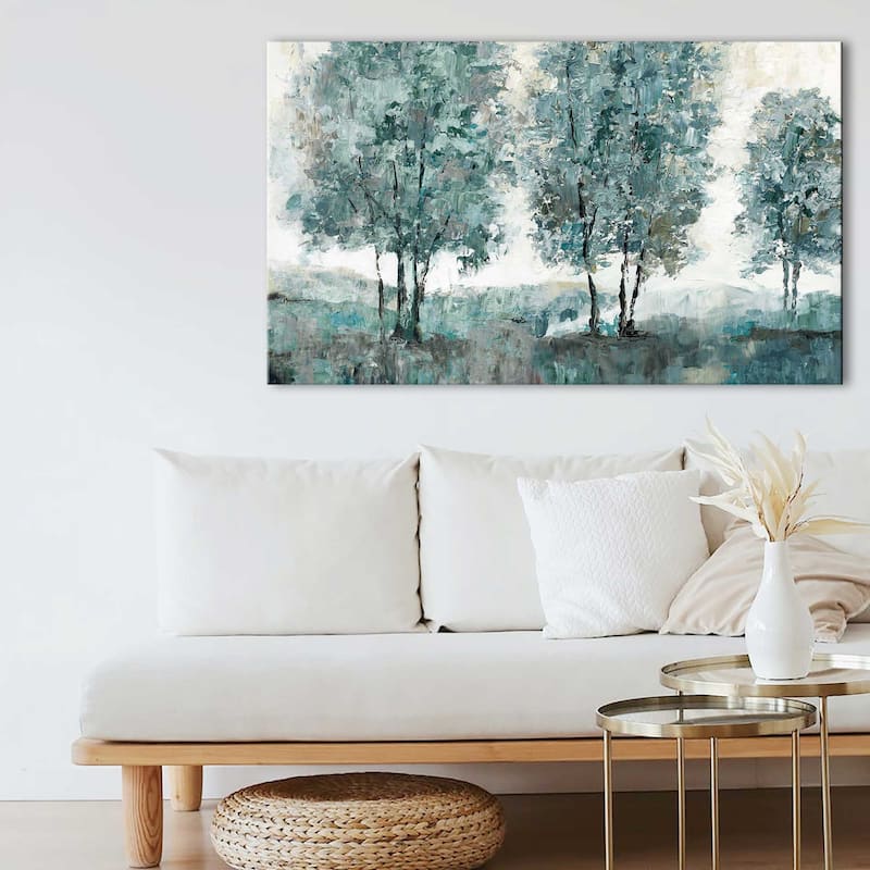 "Teal Sentinel " by Nan Print on Canvas