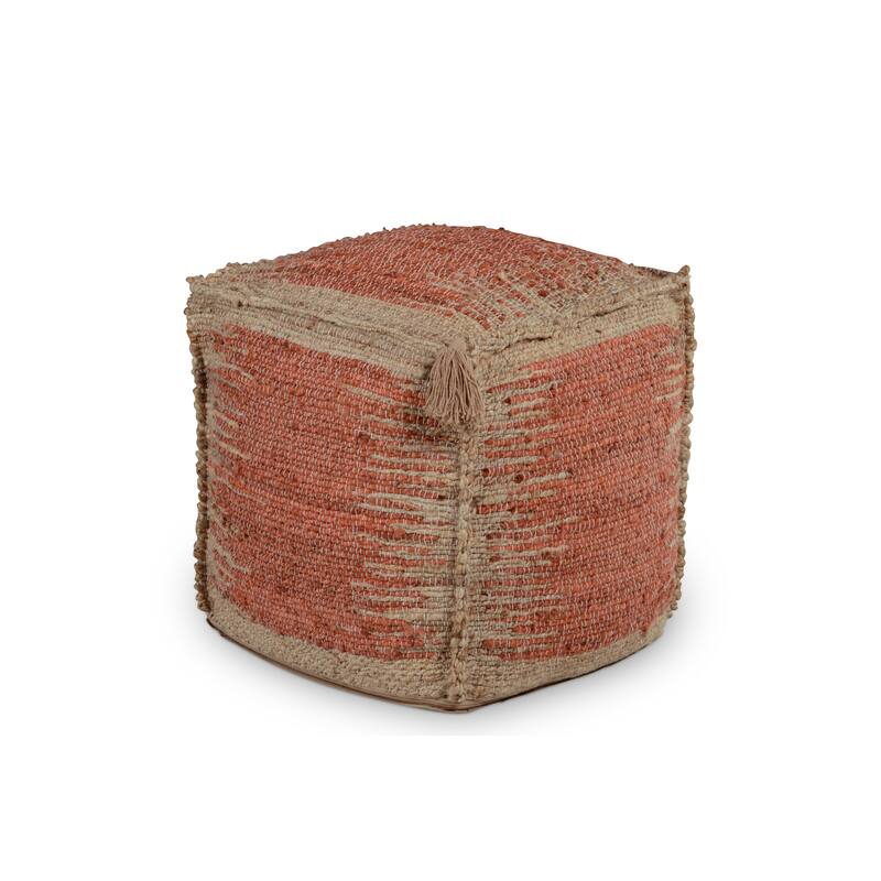 Steve Silver Jansen Handwoven Jute Pouf
